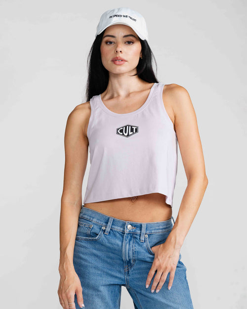 WO'S CULT CROPPED TANK