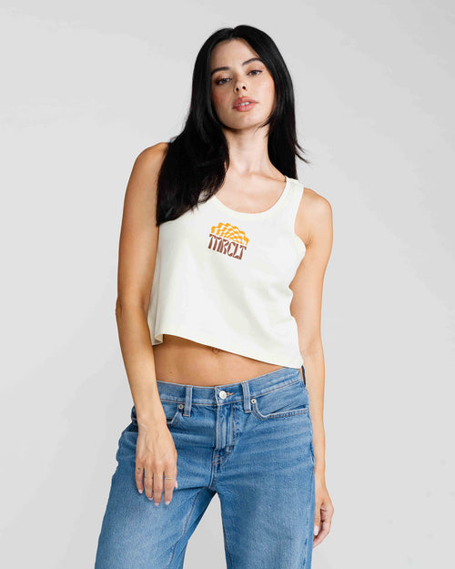 WO'S TRIPPY CROPPED TANK