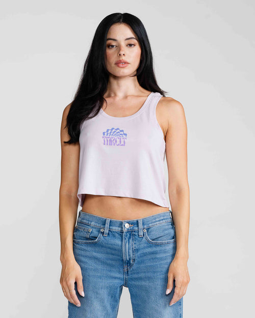 WO'S TRIPPY CROPPED TANK