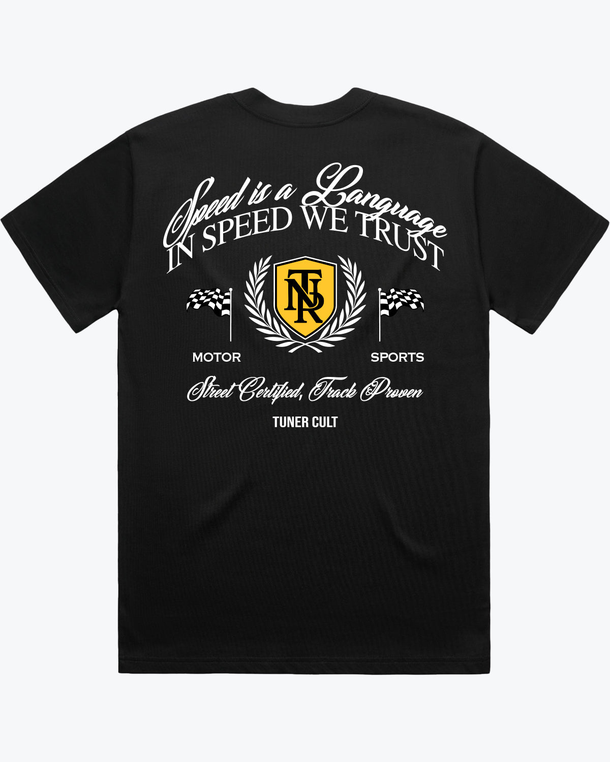 SPEED IS A LANGUAGE TEE