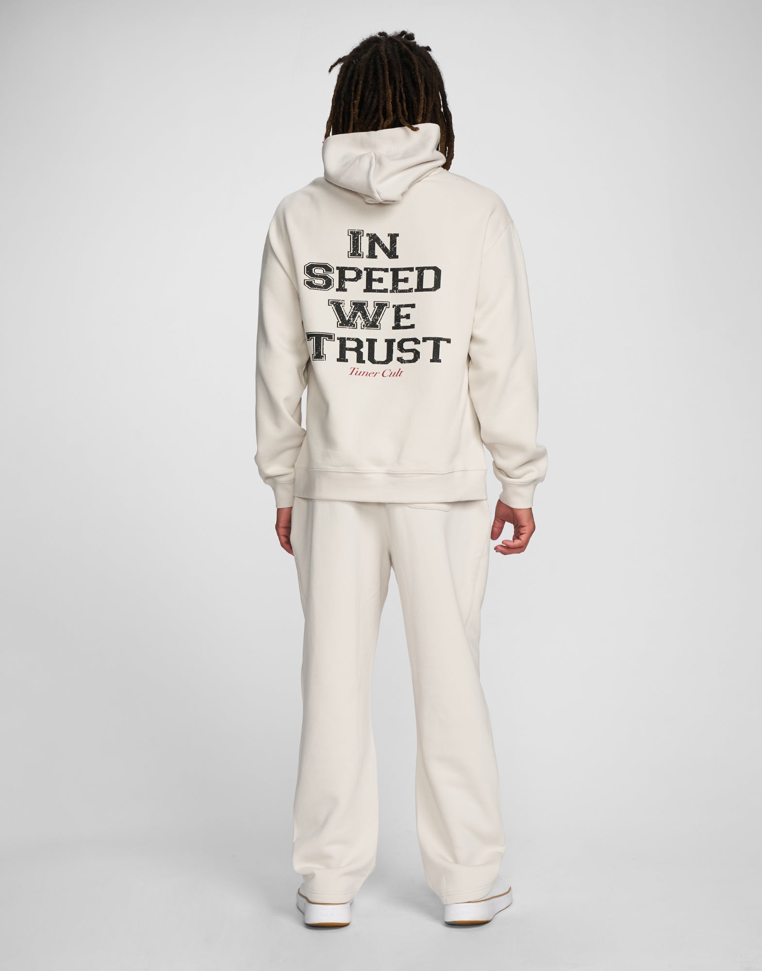 COLLEGIATE CUFFLESS RELAXED TRACKPANTS