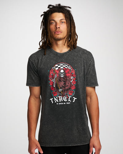 ETERNAL BLOOM STONE WASHED TEE