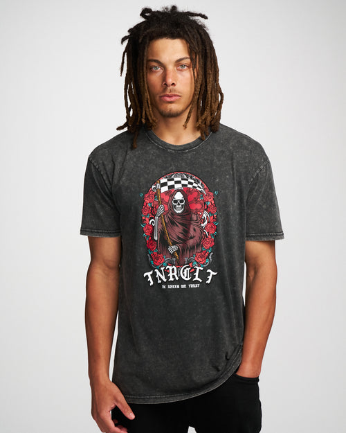 ETERNAL BLOOM STONE WASHED TEE
