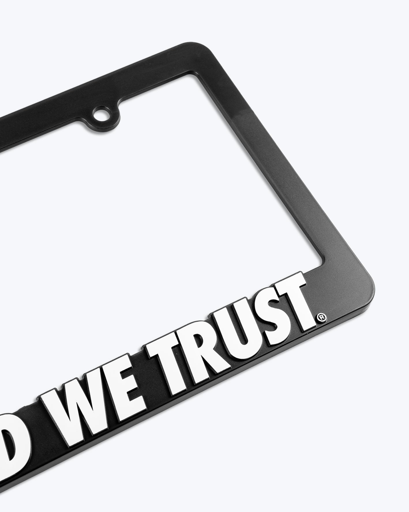 IN SPEED WE TRUST® LICENSE PLATE FRAME