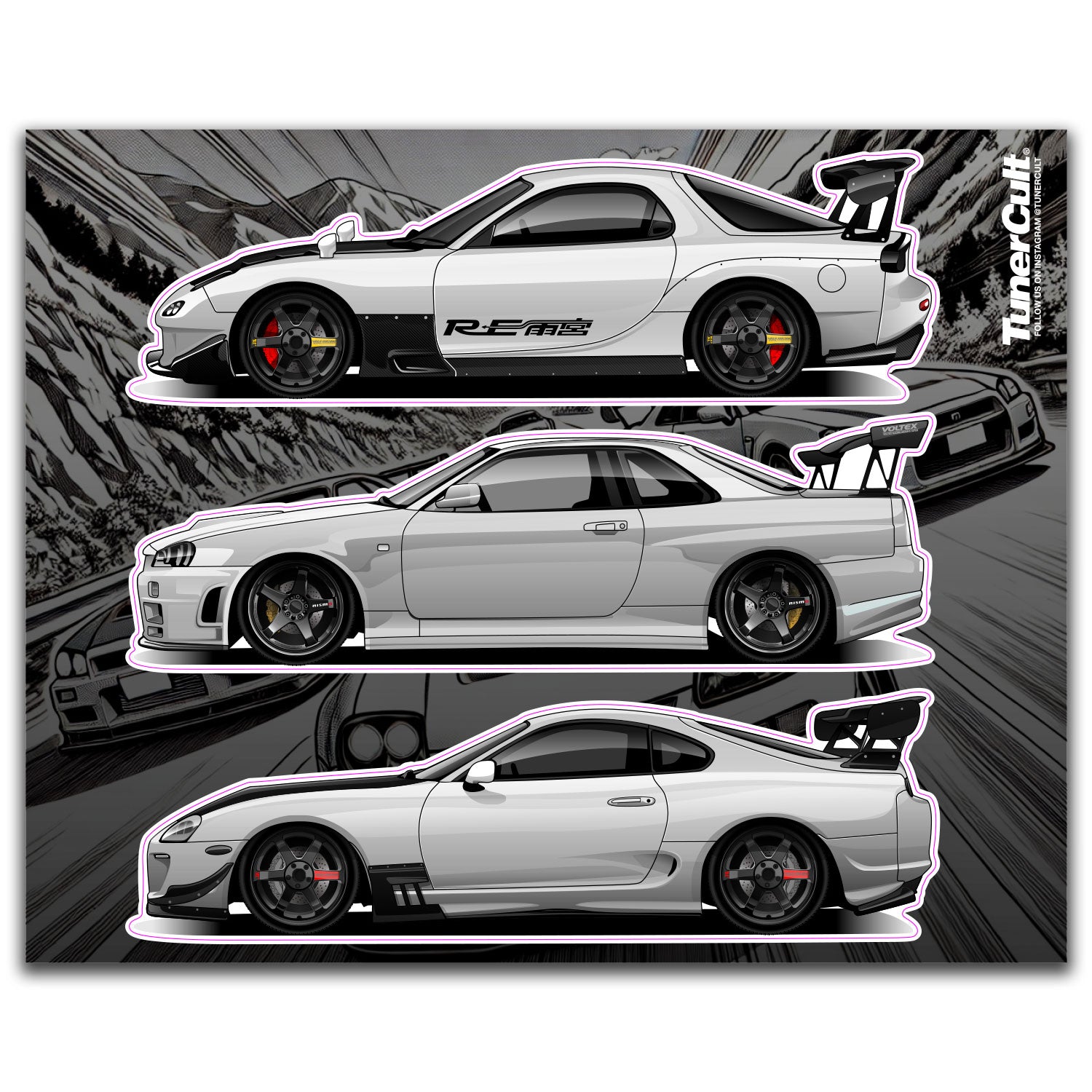 TunerCult® Sticker Pack - Tuner Cult