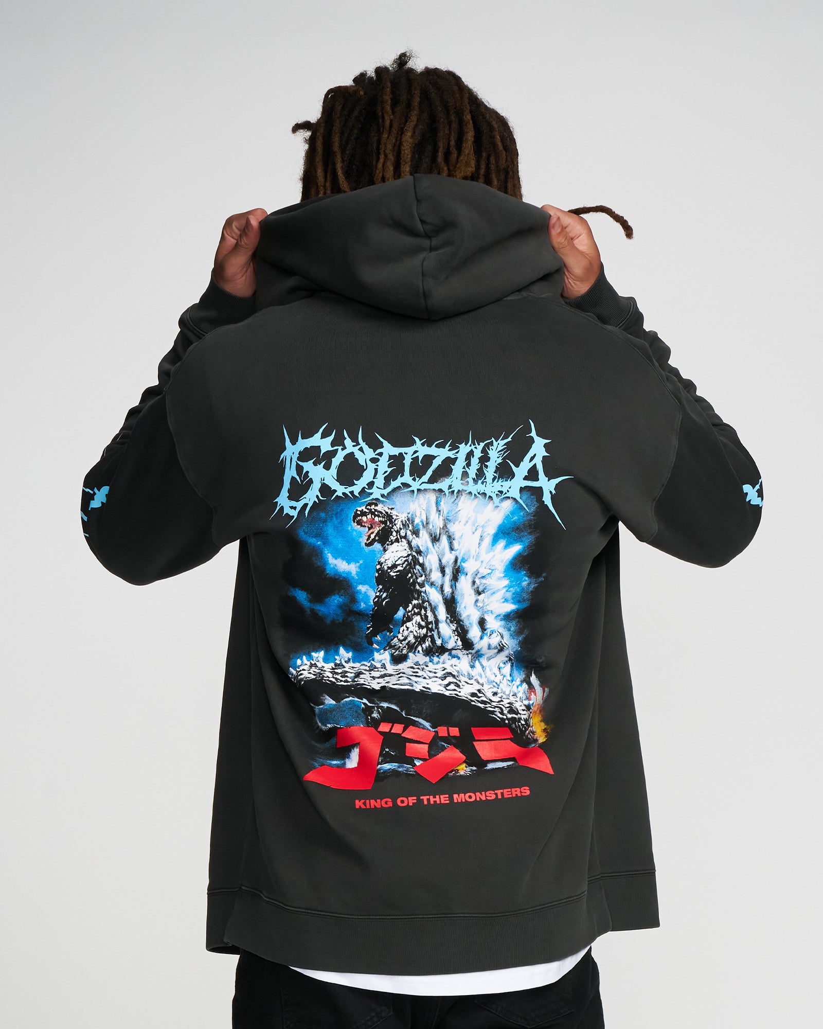 MONSTERS VINTAGE RELAXED ZIP HOODIE