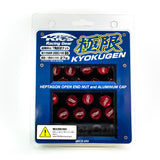 Project Kics® Kyokugen Lug Nuts - Black / Red Cap