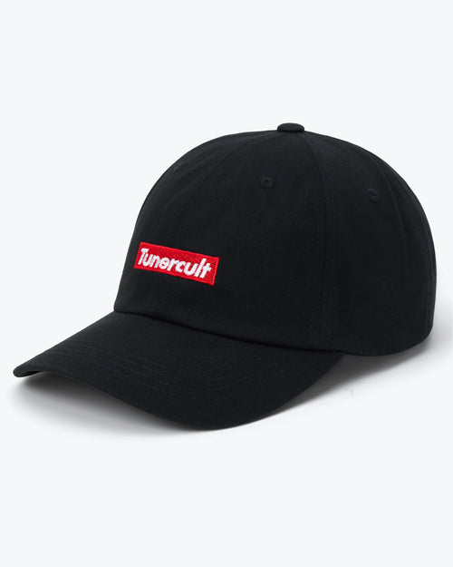 Dad Hat "Red Bar" Black