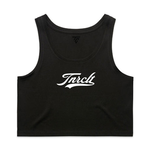 WO'S SCRIPT CROPPED TANK
