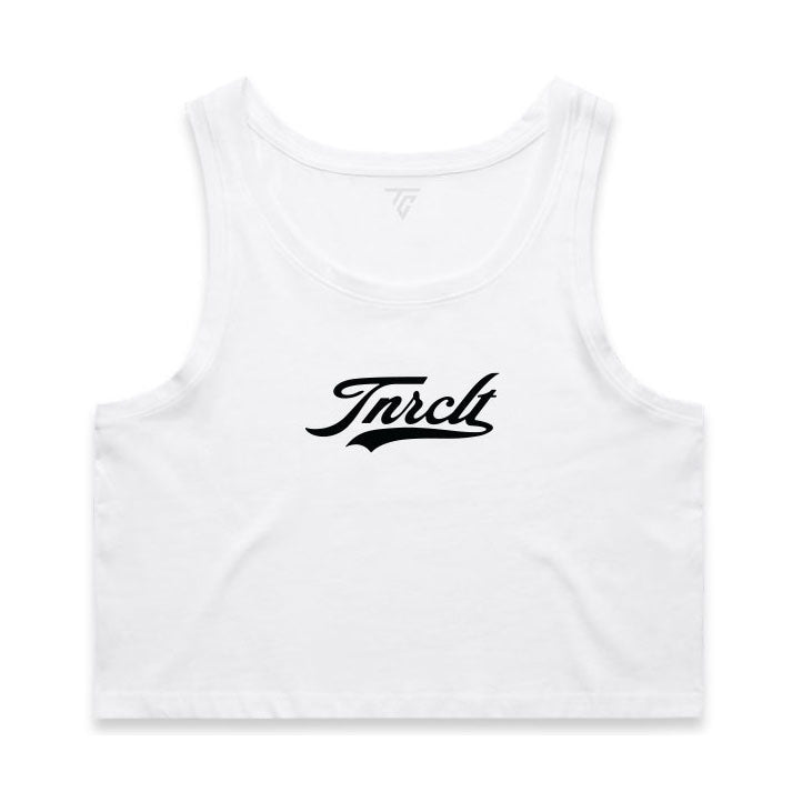 WO'S SCRIPT CROPPED TANK