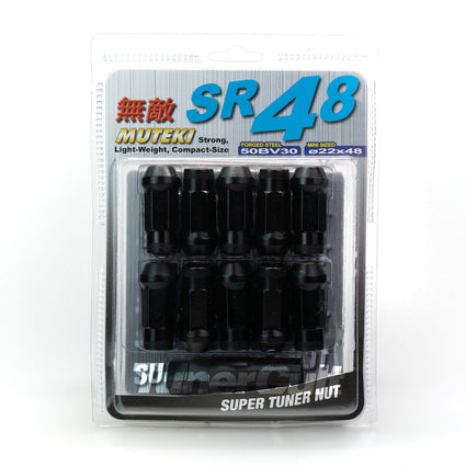 MUTEKI® SR48 Lug Nuts - Black