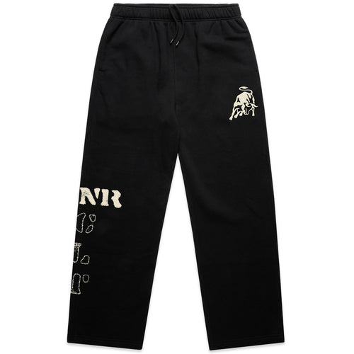 TNRBULL CUFFLESS RELAXED TRACKPANTS