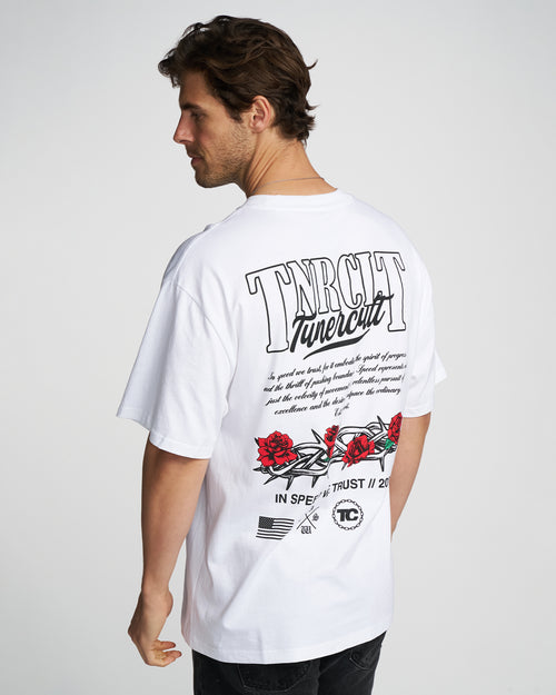 THORNS & ROSES OVERSIZED BOX TEE