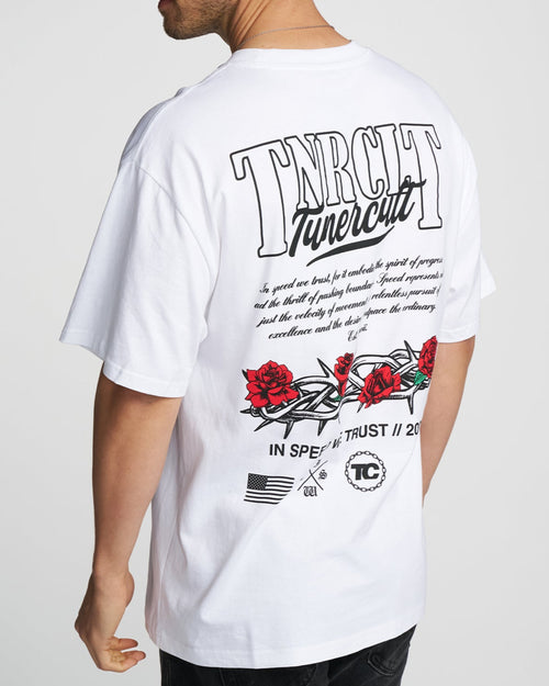 THORNS & ROSES OVERSIZED BOX TEE
