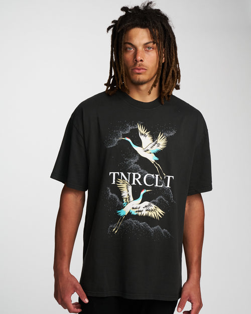 2 CRANES OVERSIZED BOX TEE