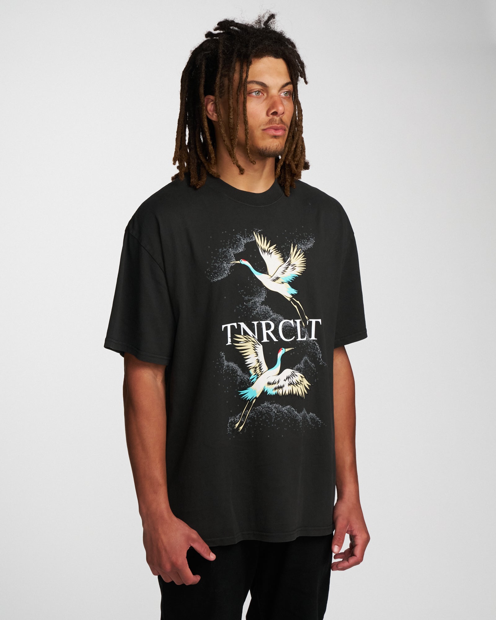 2 CRANES OVERSIZED BOX TEE