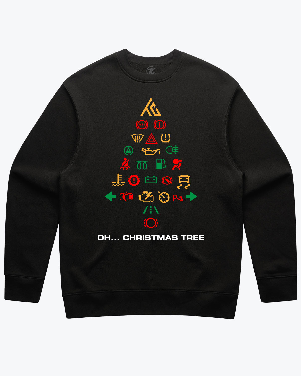 WARNING TREE CHRISTMAS SWEATER