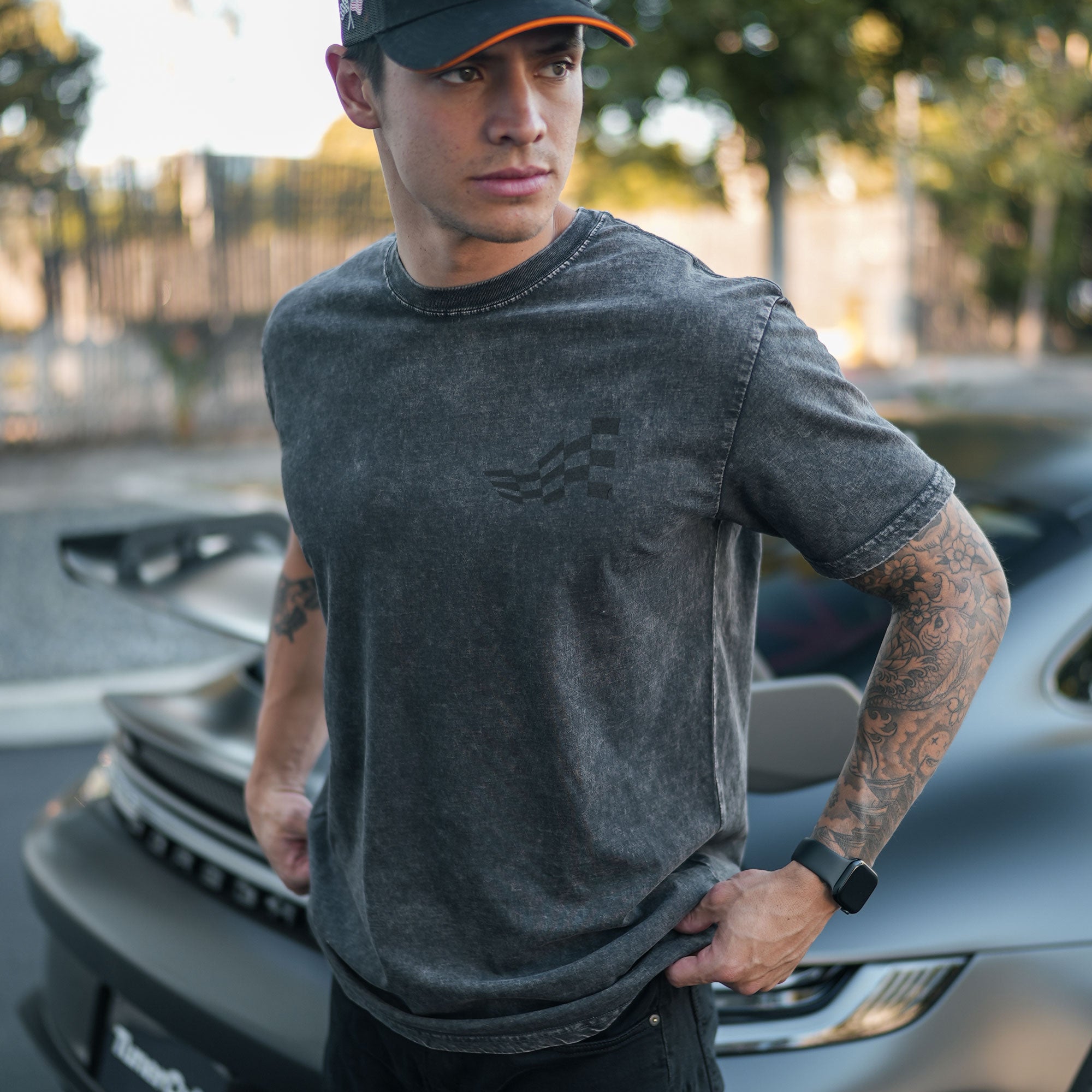 CORSA STONE-WASHED TEE