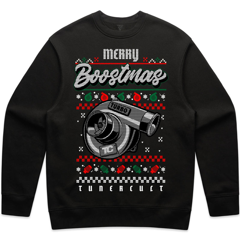 MERRY BOOSTMAS HOLIDAY SWEATSHIRT