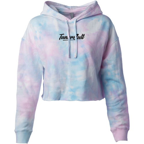 Ladies Crop Hoodie - Cotton Candy