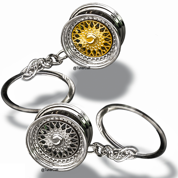 Wheel keychain BBS wheels key ring for car enthusiast