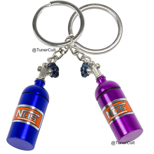 NOS Bottle Tank Car Tuner Keychain JDM