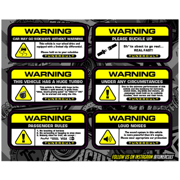 TunerCult® Sticker Pack Tuner Cult